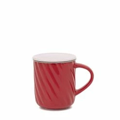 Salt & Pepper Salt & Pepper Oleta Tea Infuser Mug With Lid 330ml Red