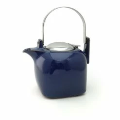 Zero Japan Kyoto Ceramic Teapot 950ml Jeans Blue