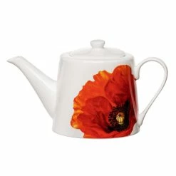 Ashdene Red Poppies 900ml Infuser Teapot