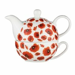 Ashdene Red Poppies Tea For One