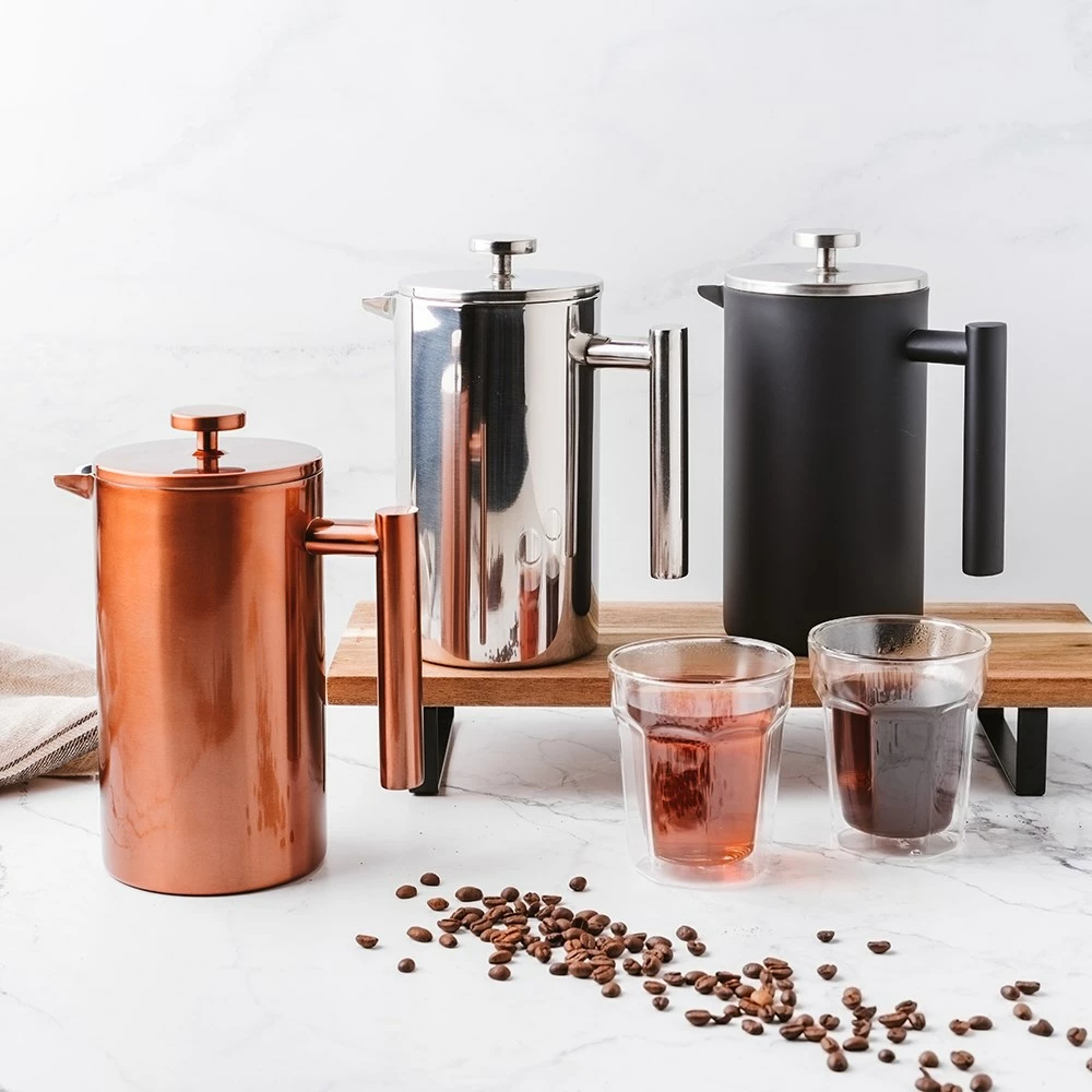 Baccarat Barista Brillante Double Wall Coffee Press 1L Copper - Image 4