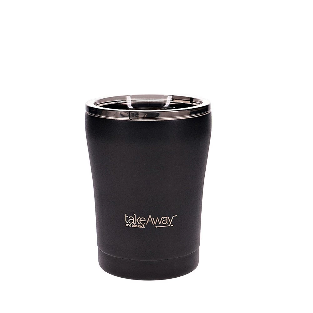 TakeAway Edit Stainless Steel Coffee Cup 300ml Carbon Black
