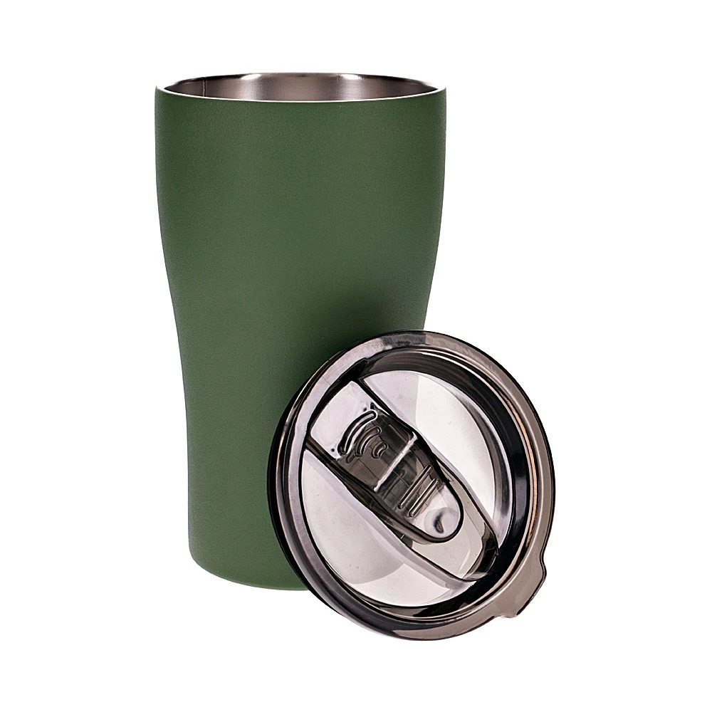 TakeAway Edit Stainless Steel Coffee Cup 500ml Khaki Green - Image 2