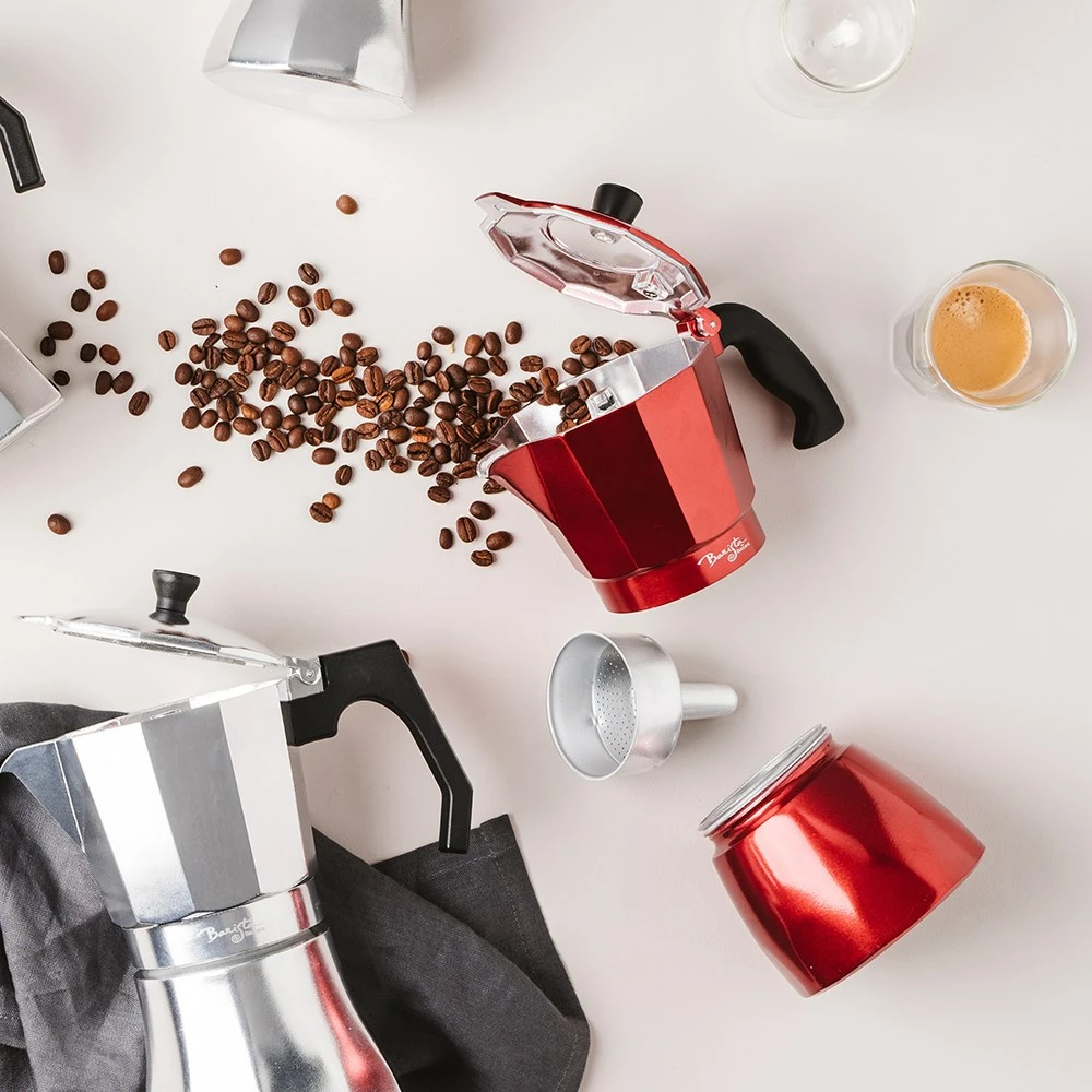 Baccarat Barista Italico 6 Cup Espresso Maker Red - Image 3
