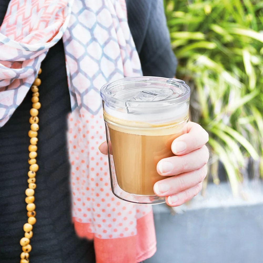 Baccarat Barista Double Walled Glass Travel Coffee Cup 250ml - Image 2