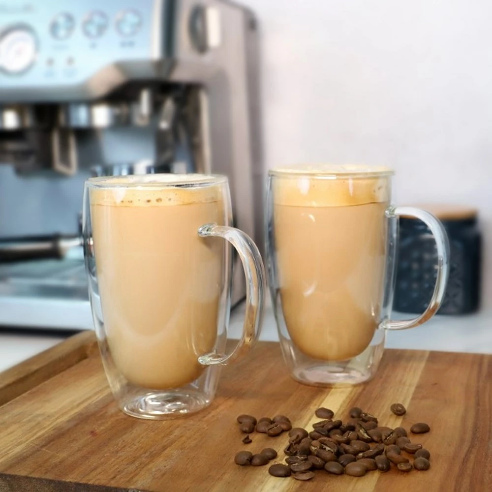 Baccarat Barista Café Double Wall Thermal Glass Mug Set Of 2 - Image 3