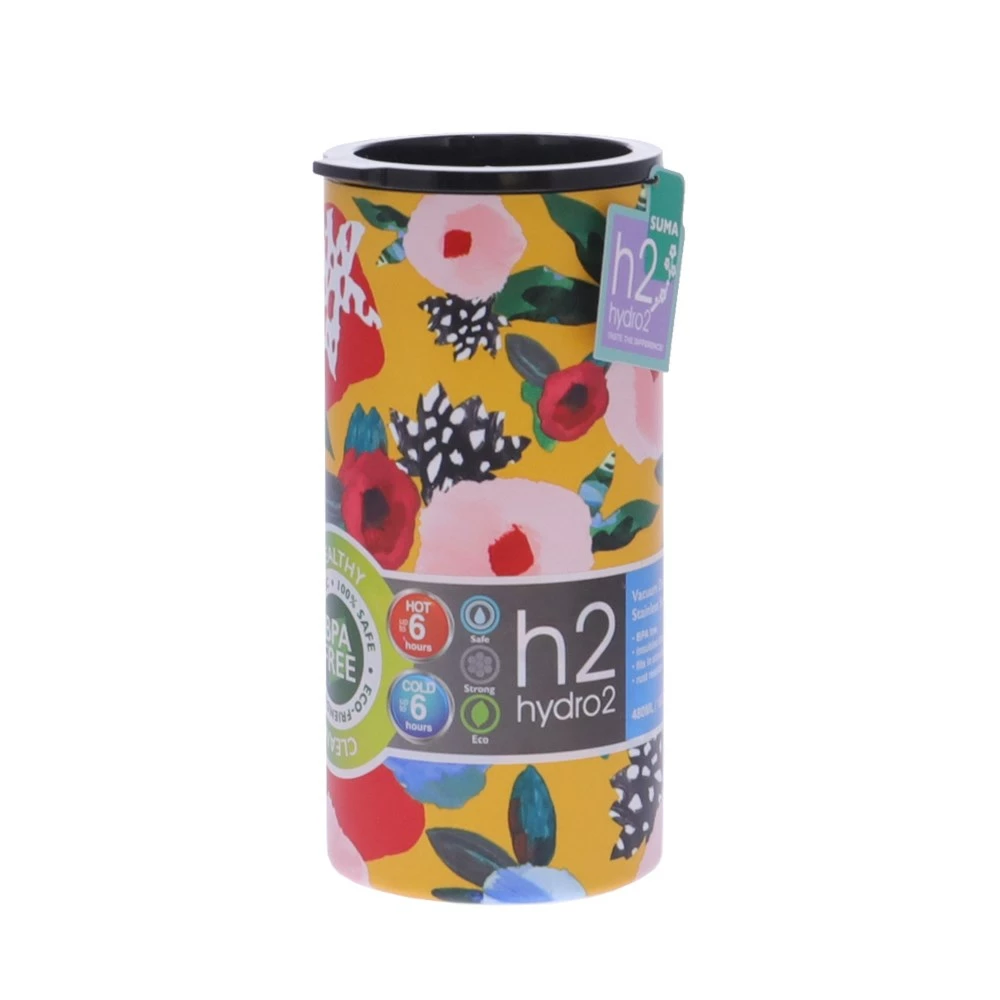 H2 Hydro2 Suma Stainless Steel Travel Mug 480ml Abstract