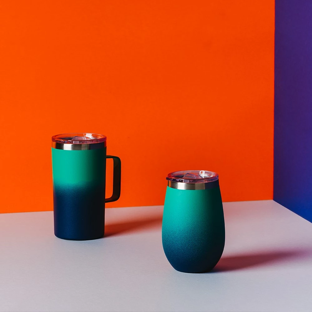 H2 Hydro2 Flash Wine Tumbler 350ml Ocean - Image 2