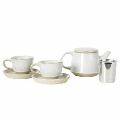 Robert Gordon Ritual Tea Speckled Set Of 4 Grey
