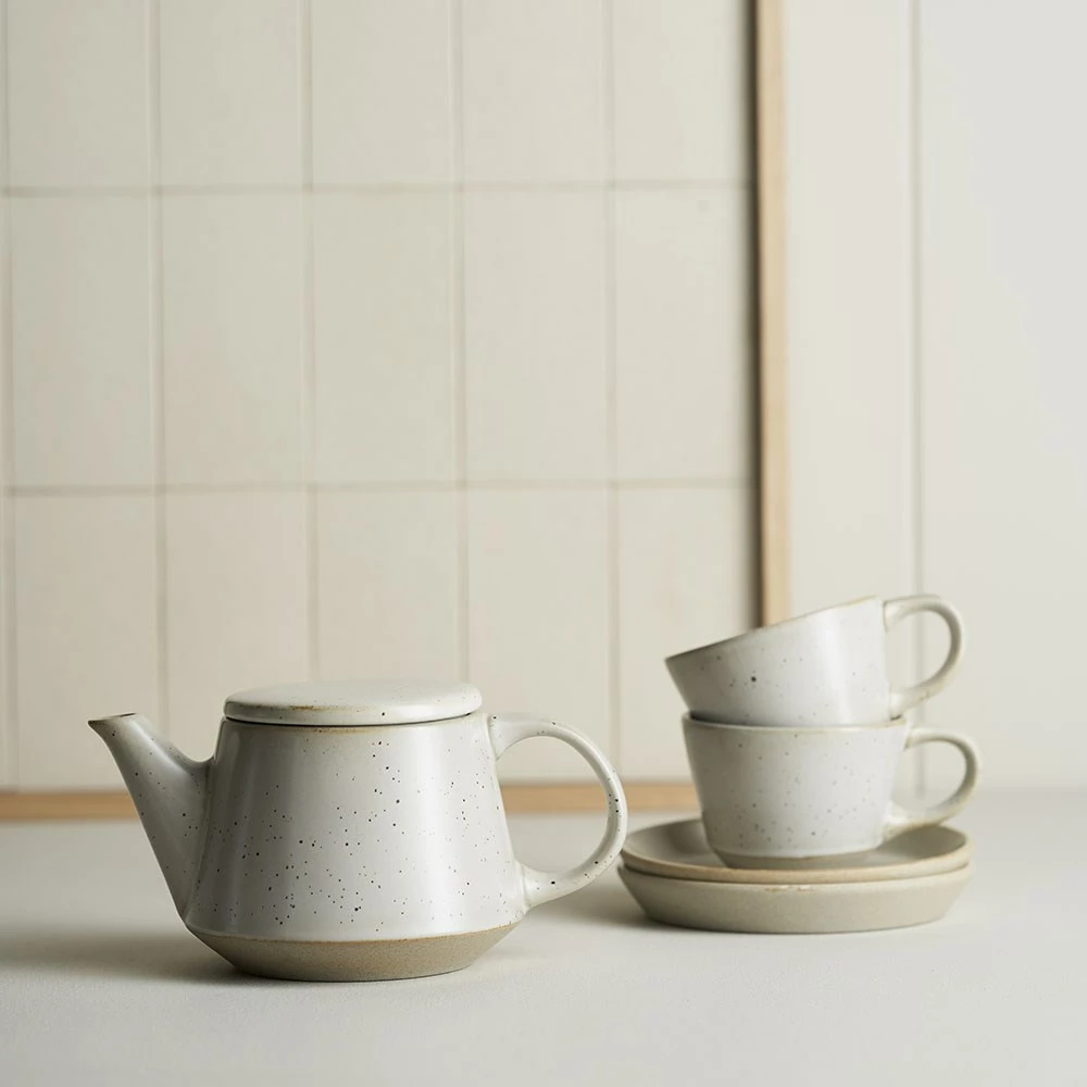 Robert Gordon Ritual Tea Speckled Set Of 4 Grey - Image 2