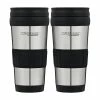 Thermos THERMOcafe Glass & Silicone Travel Tumbler 420ml 2 Pack