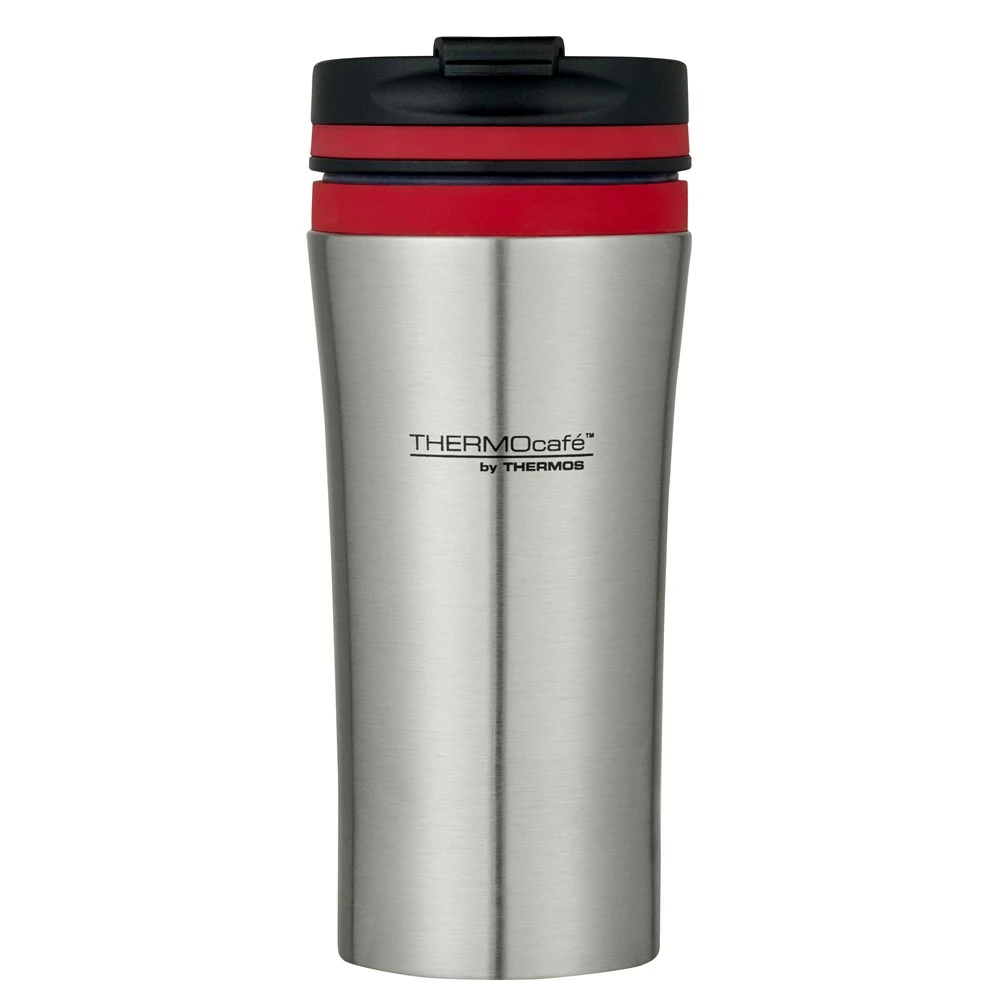 Thermos Stainless Steel Double Wall Vacuum Insulated 380ml Travel Tumbler Red