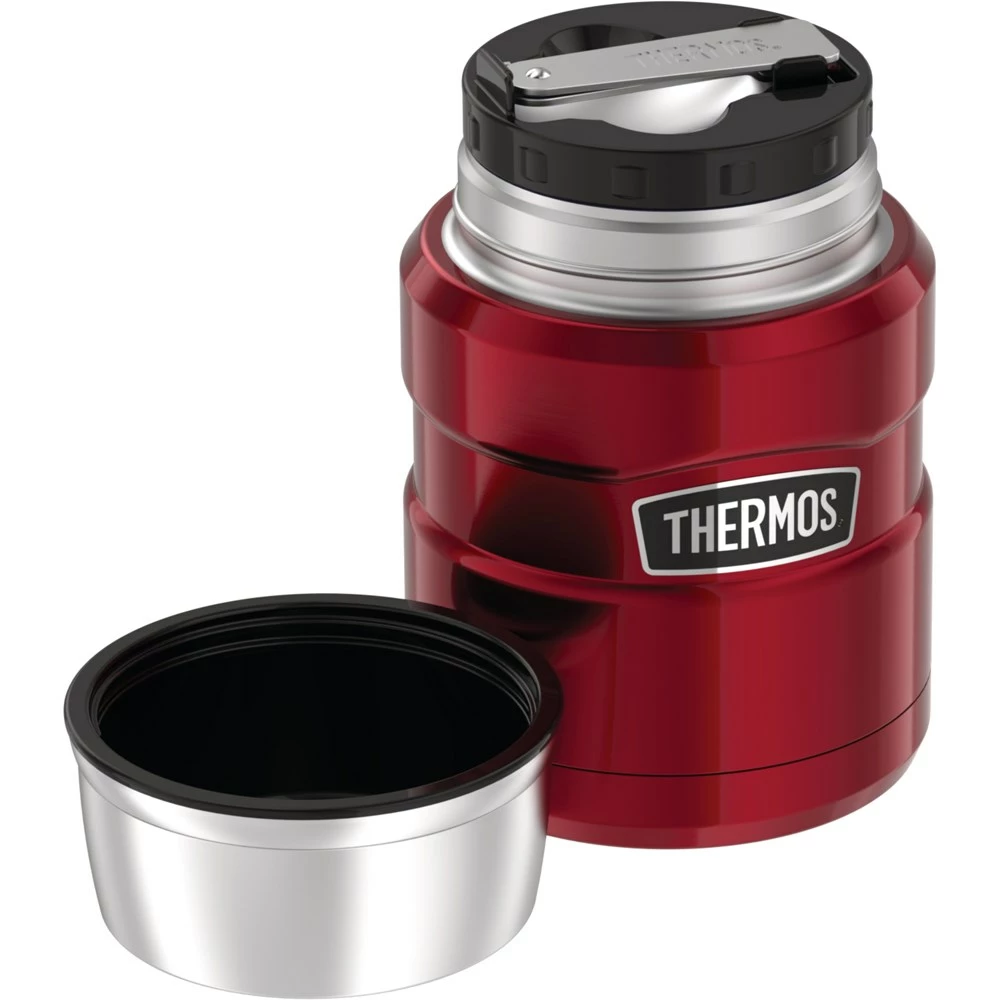Thermos Stainless King Stainless Steel 470ml Vacuum Insulated Food Jar Red - Image 4