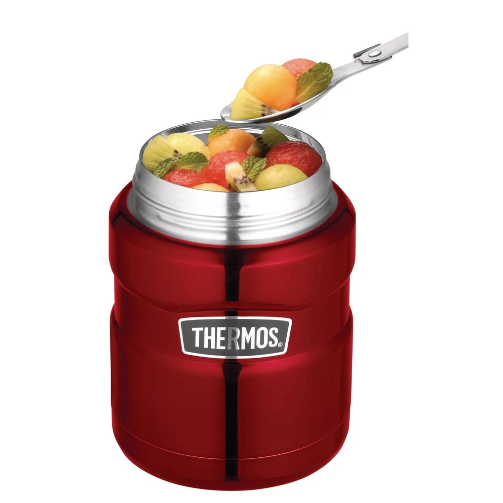 Thermos Stainless King Stainless Steel 470ml Vacuum Insulated Food Jar Red - Image 5