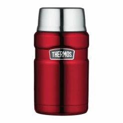 Thermos Stainless King Stainless Steel 710ml Vacuum Insulated Food Jar Red